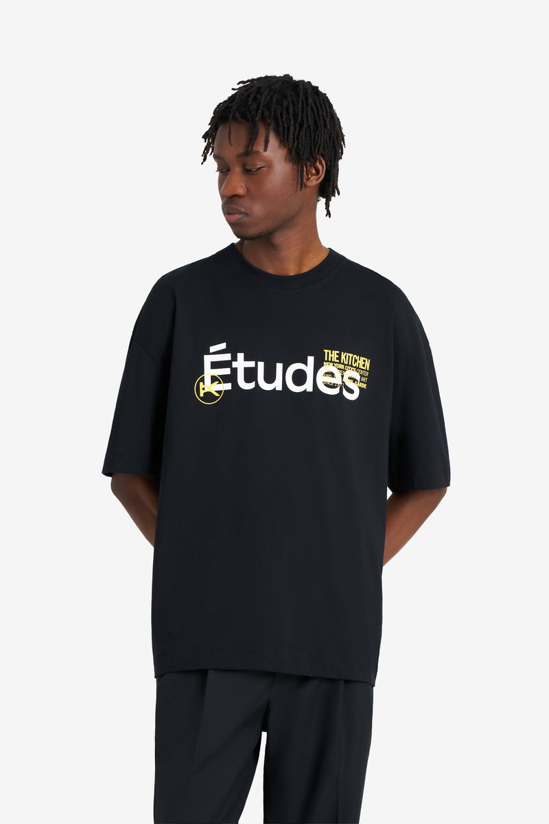 RELAX TEE SHIRT ETUDES THE KITCHEN BLACK 3 RELAX TEE SHIRT ETUDES THE KITCHEN BLACK 3