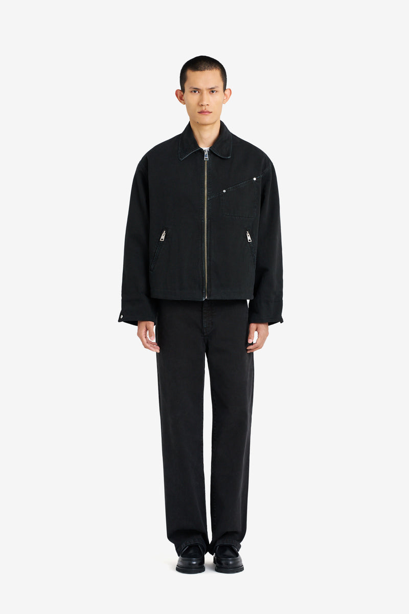 ETUDES STUDIO BOXY ZIPPED JACKET BLACK 2 ETUDES STUDIO BOXY ZIPPED JACKET BLACK 2