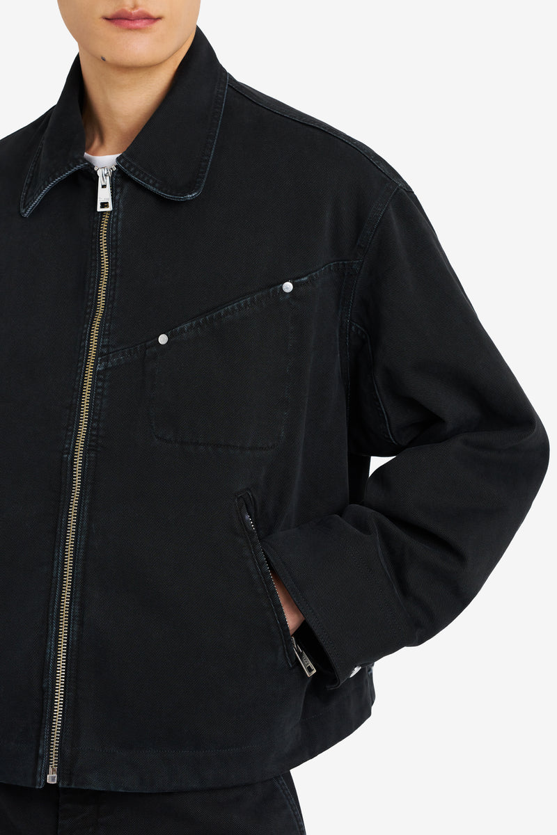 ETUDES STUDIO BOXY ZIPPED JACKET BLACK 4 ETUDES STUDIO BOXY ZIPPED JACKET BLACK 4