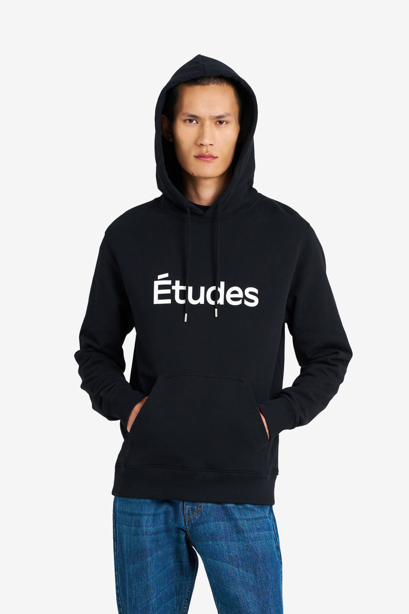 REGULAR HOODIE ETUDES STUDIO BLACK 3 REGULAR HOODIE ETUDES STUDIO BLACK 3