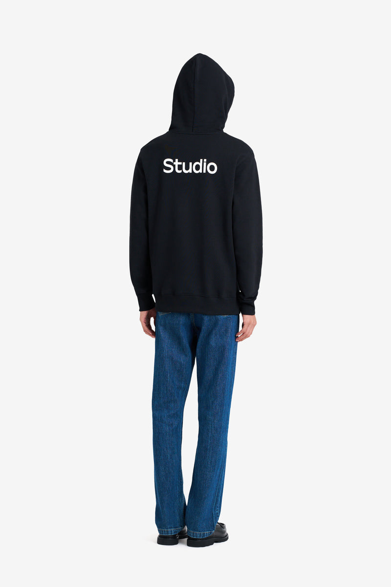 REGULAR HOODIE ETUDES STUDIO BLACK 5 REGULAR HOODIE ETUDES STUDIO BLACK 5