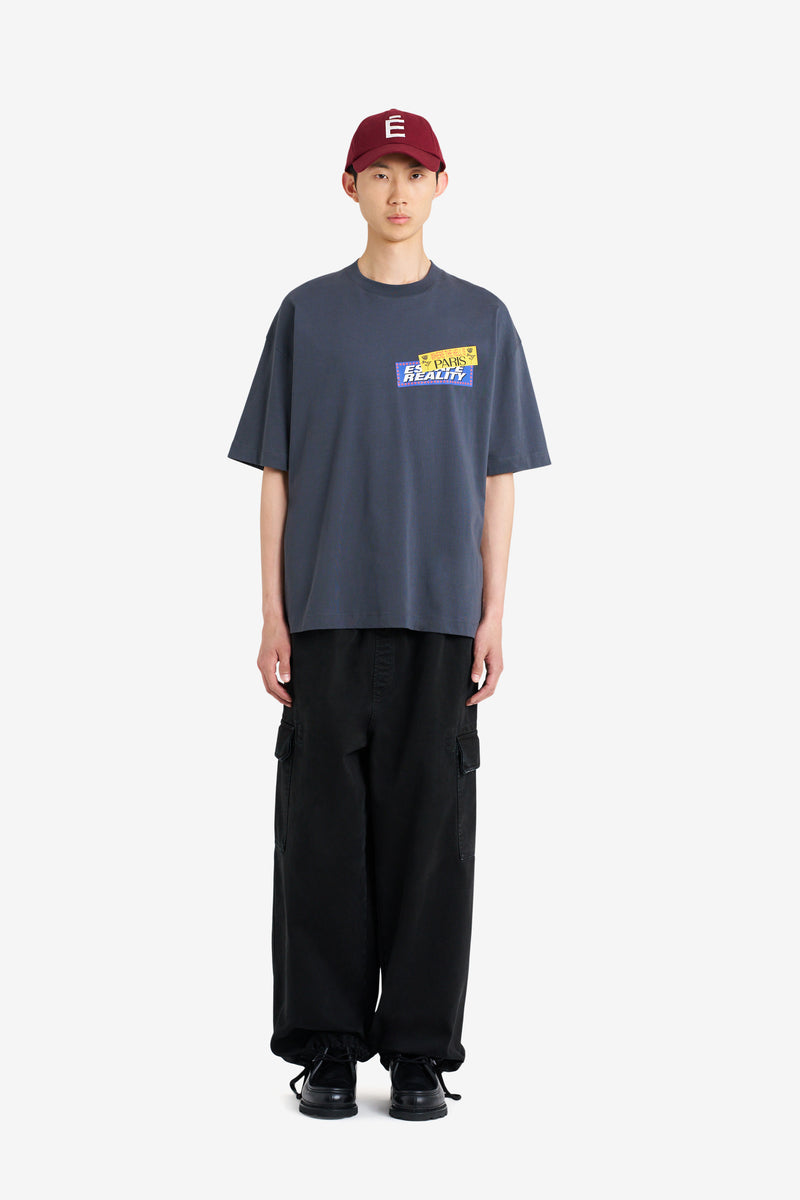 ETUDES STUDIO RELAX TEE SHIRT STICKERS DK GREY 2 ETUDES STUDIO RELAX TEE SHIRT STICKERS DK GREY 2