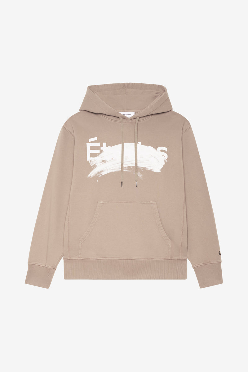 ETUDES STUDIO RELAX HOODIE SMUDGED BEIGE 1 ETUDES STUDIO RELAX HOODIE SMUDGED BEIGE 1
