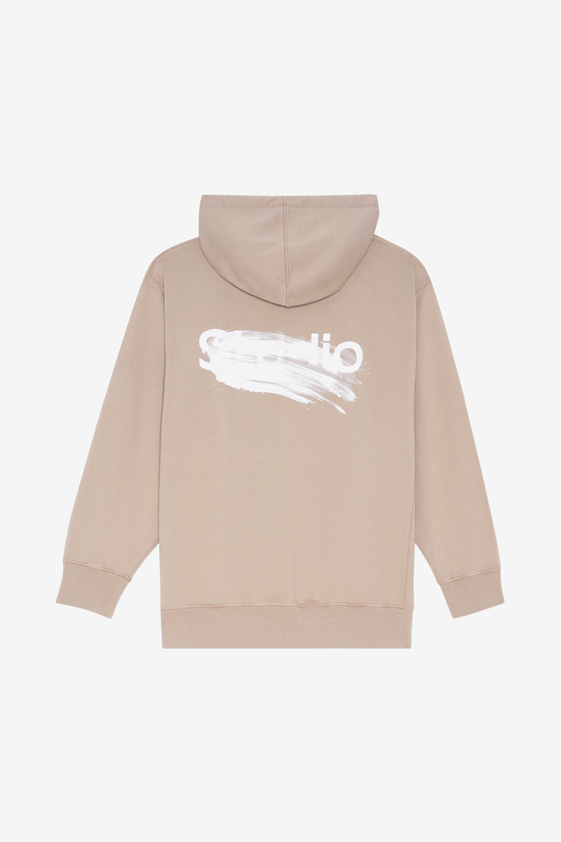 ETUDES STUDIO RELAX HOODIE SMUDGED BEIGE 2 ETUDES STUDIO RELAX HOODIE SMUDGED BEIGE 2