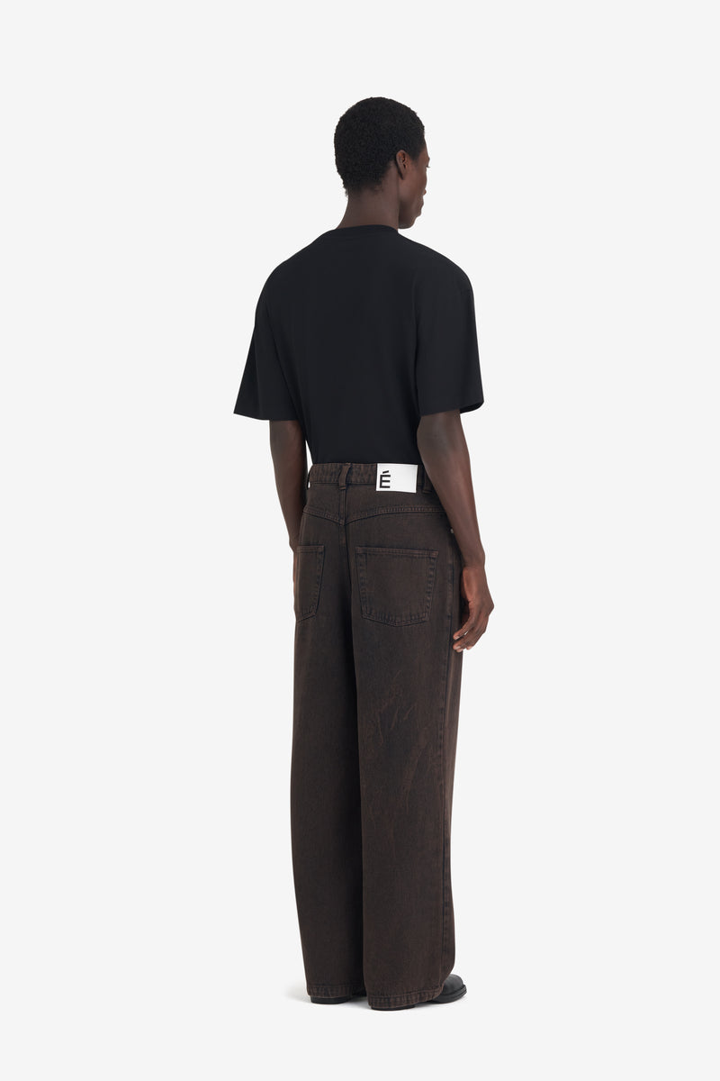 ETUDES STUDIO LOOSE JEANS PANT DARK BROWN 4 ETUDES STUDIO LOOSE JEANS PANT DARK BROWN 4