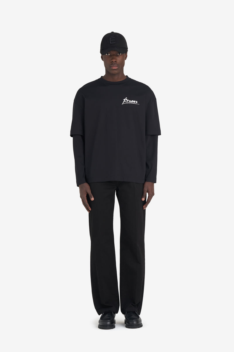 ETUDES STUDIO DOUBLE SLEEVES T-SHIRT SIGNED BLACK 4 ETUDES STUDIO DOUBLE SLEEVES T-SHIRT SIGNED BLACK 4