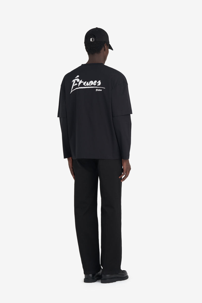 ETUDES STUDIO DOUBLE SLEEVES T-SHIRT SIGNED BLACK 5 ETUDES STUDIO DOUBLE SLEEVES T-SHIRT SIGNED BLACK 5