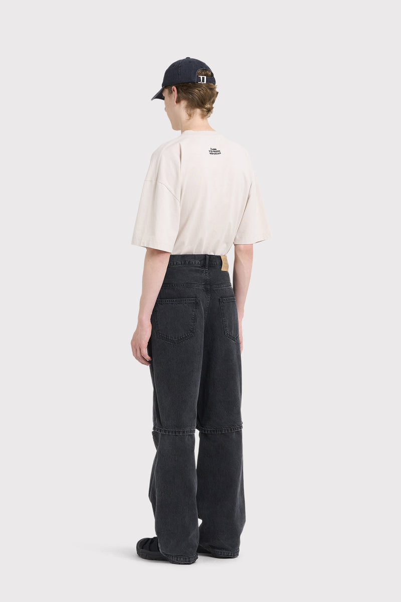 ÉTUDES NOCTURNE DENIM WASHED BLACK TROUSERS 4 ÉTUDES NOCTURNE DENIM WASHED BLACK TROUSERS 4