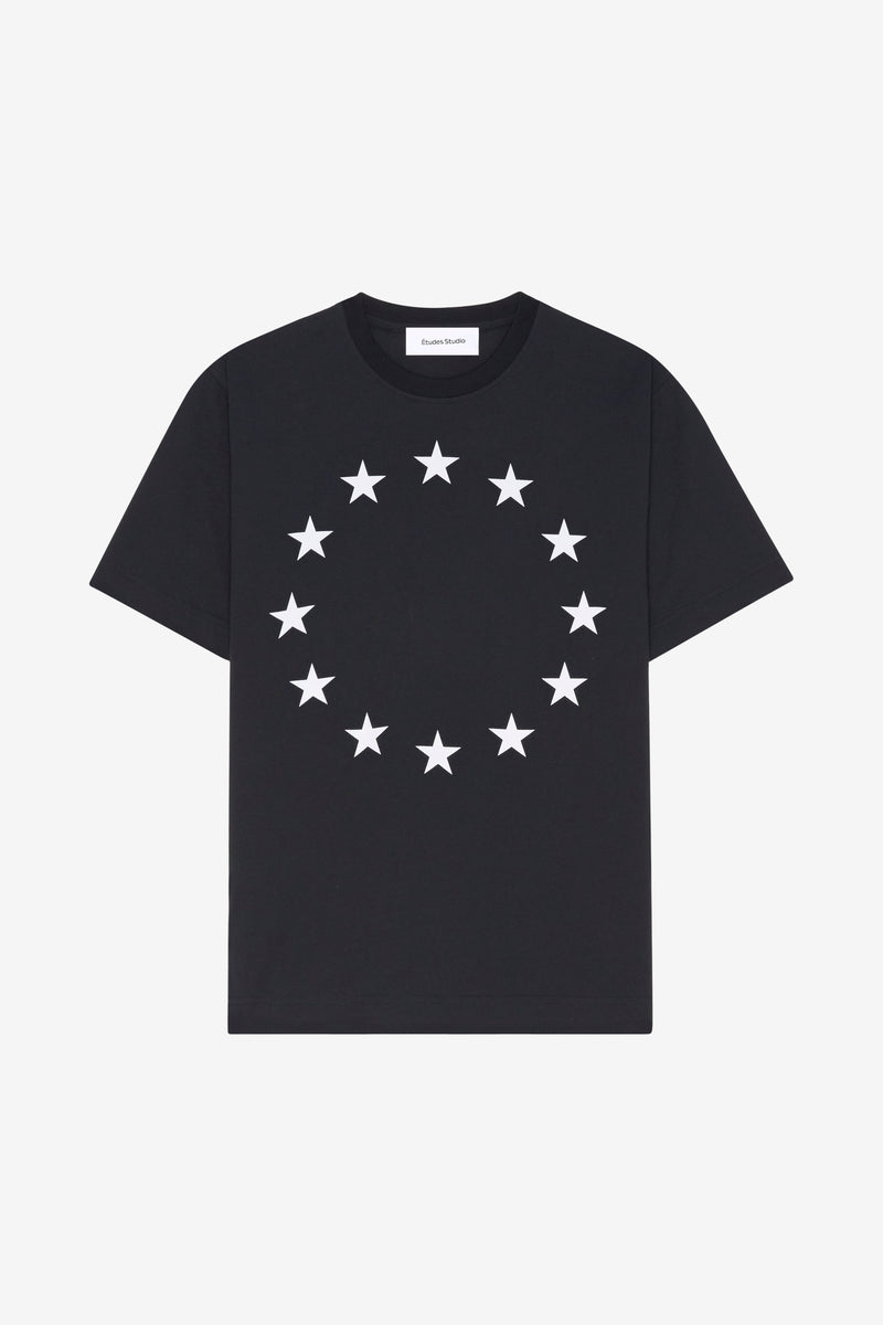 ETUDES STUDIO REGULAR TEE SHIRT EUROPA BLACK 1 ETUDES STUDIO REGULAR TEE SHIRT EUROPA BLACK 1