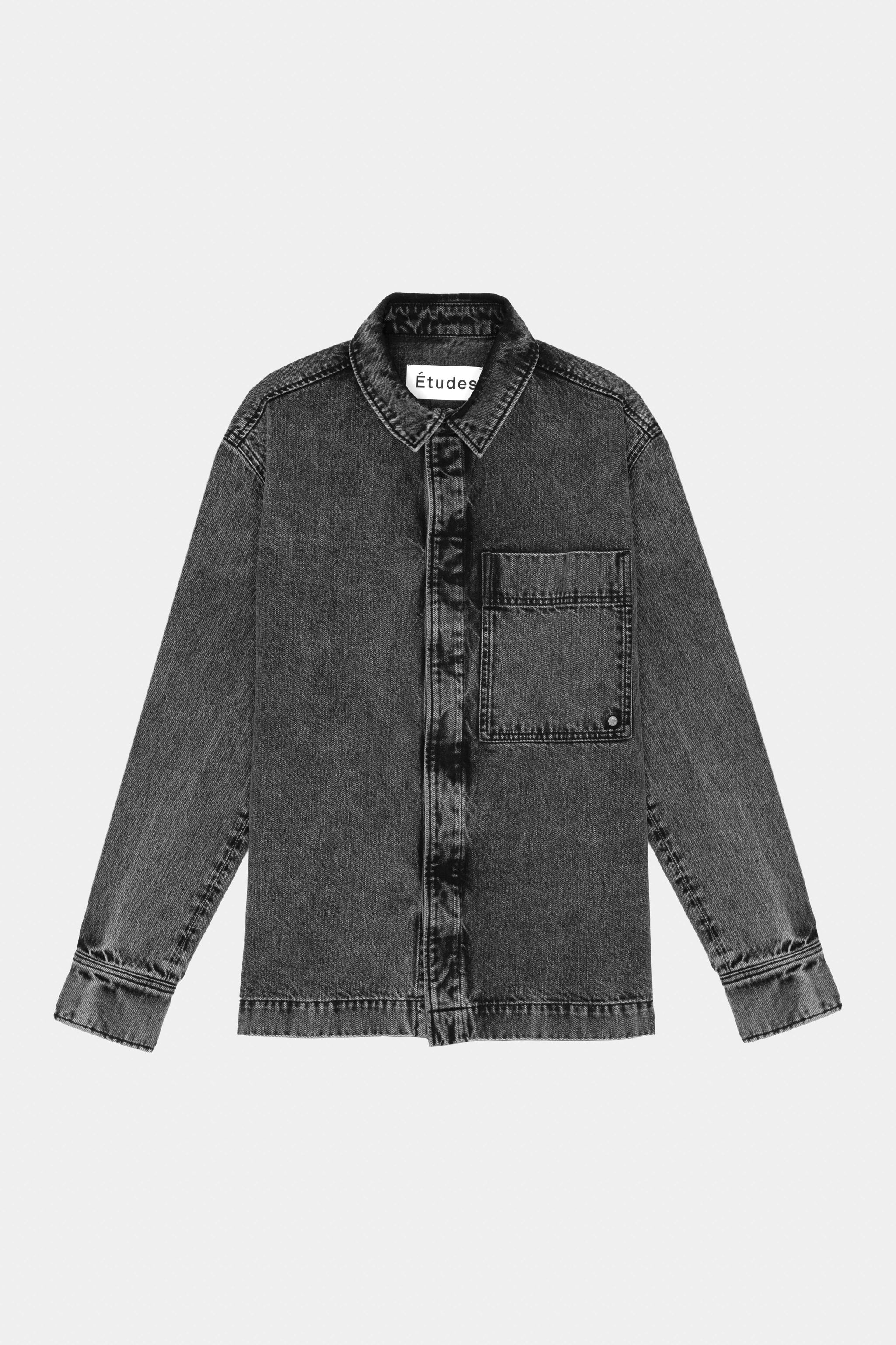 ÉTUDES PICTURE DENIM BLACK WASHED SHIRTS 2